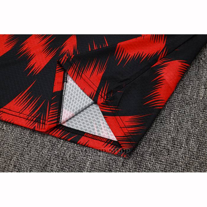 Chandal del Flamengo Manga Corta 2025-2026 Negro Rojo - Pantalon Corto